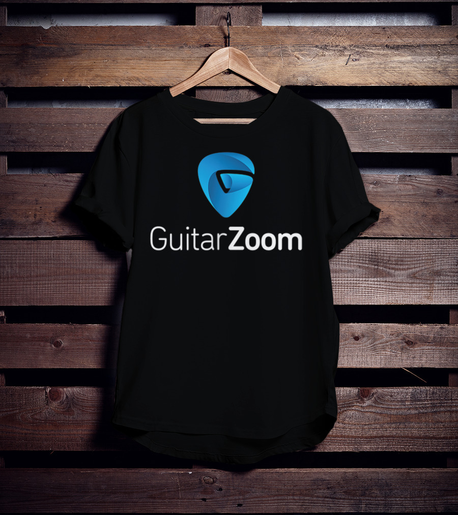 GuitarZoom Pick Pocket Guitar Players Emblem T-Shirt
