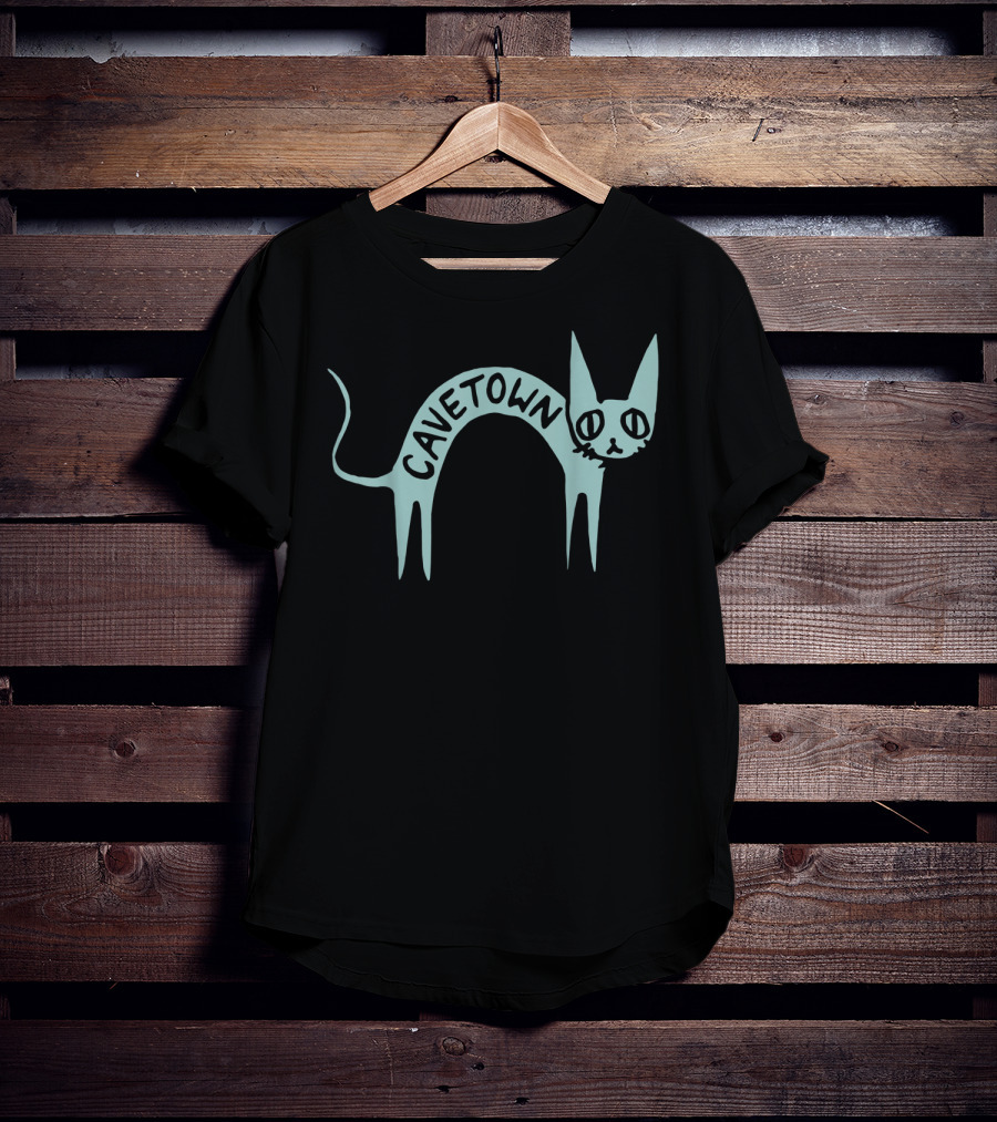 Cavetown Arched Fig Cat Drawing T-Shirt