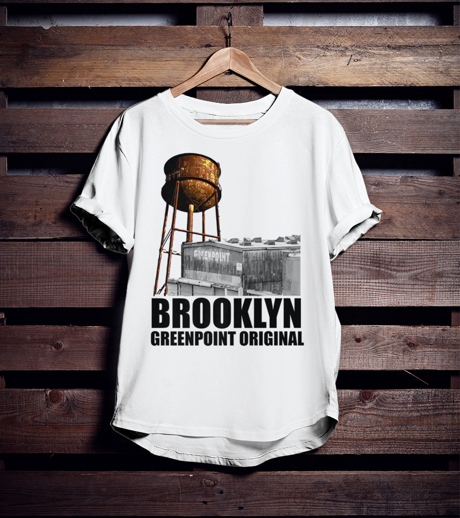 Brooklyn Greenpoint Original Water Tower Skyline T-Shirt