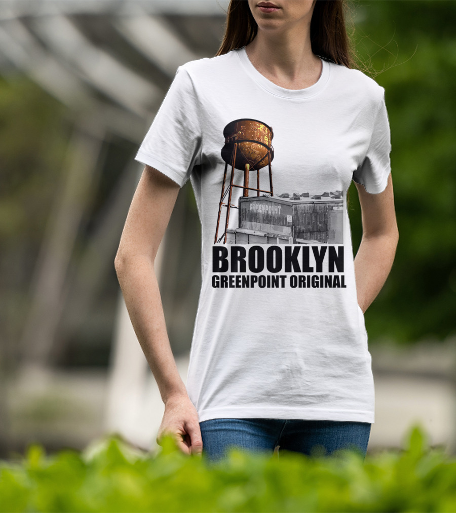 Brooklyn Greenpoint Original Water Tower Skyline T-Shirt