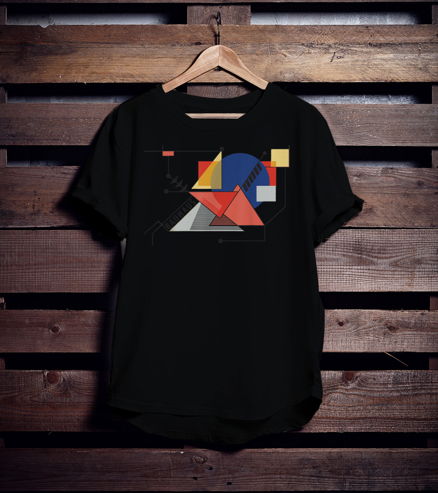 Bauhaus Movement Geometric Abstract 1919 Reproduction T-Shirt