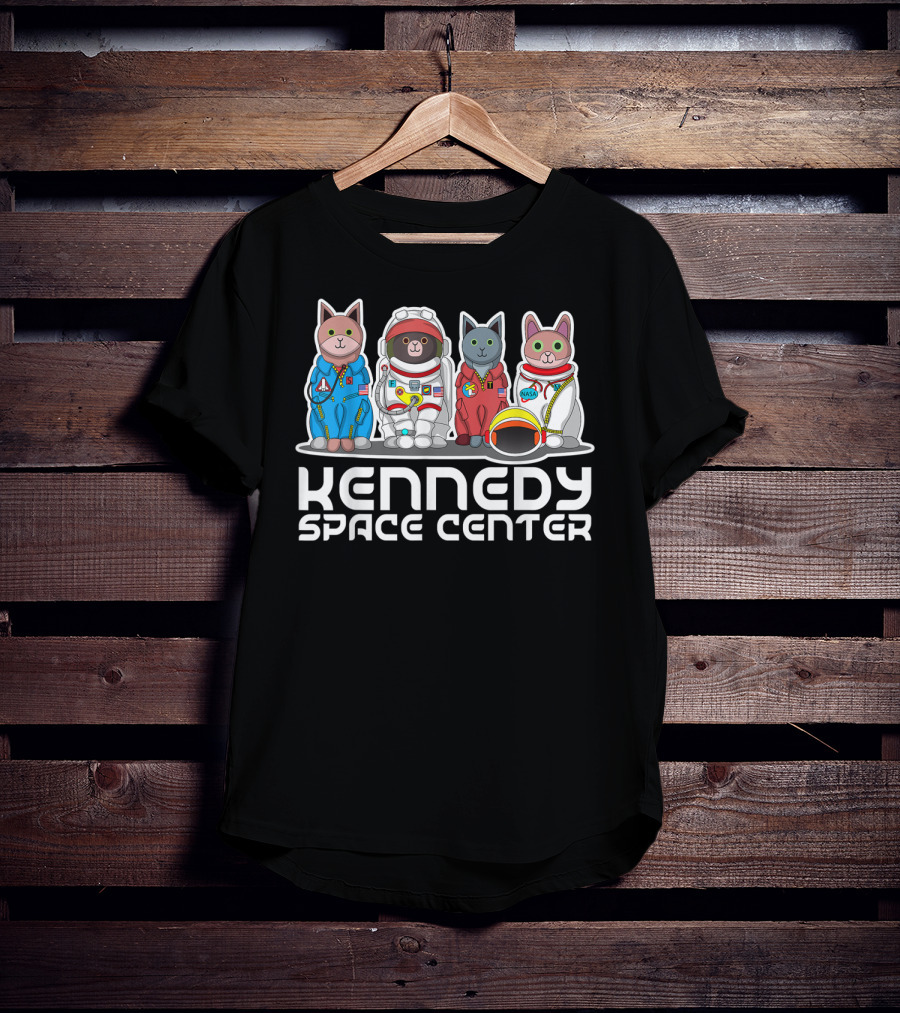 Kennedy Space Center Cats Astronaut Suits NASA T-Shirt