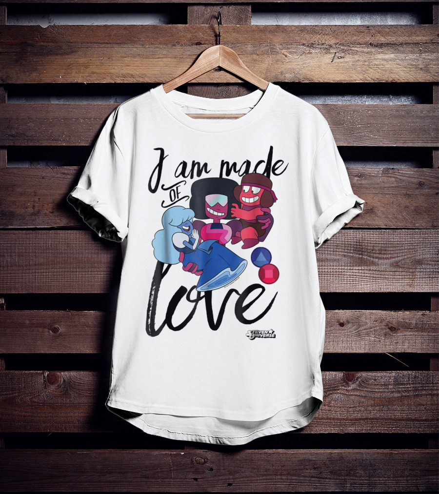 CN Steven Universe I Am Made Of Love Fusion Garnet Sapphire Ruby T-Shirt