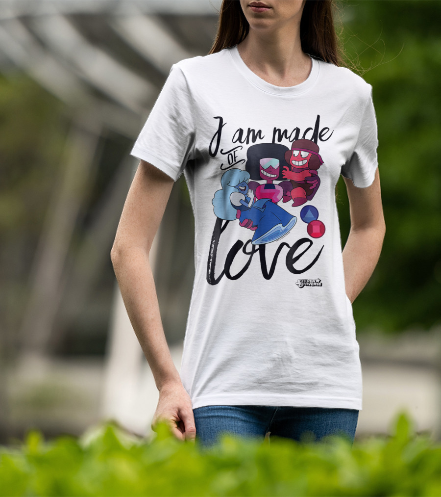 CN Steven Universe I Am Made Of Love Fusion Garnet Sapphire Ruby T-Shirt