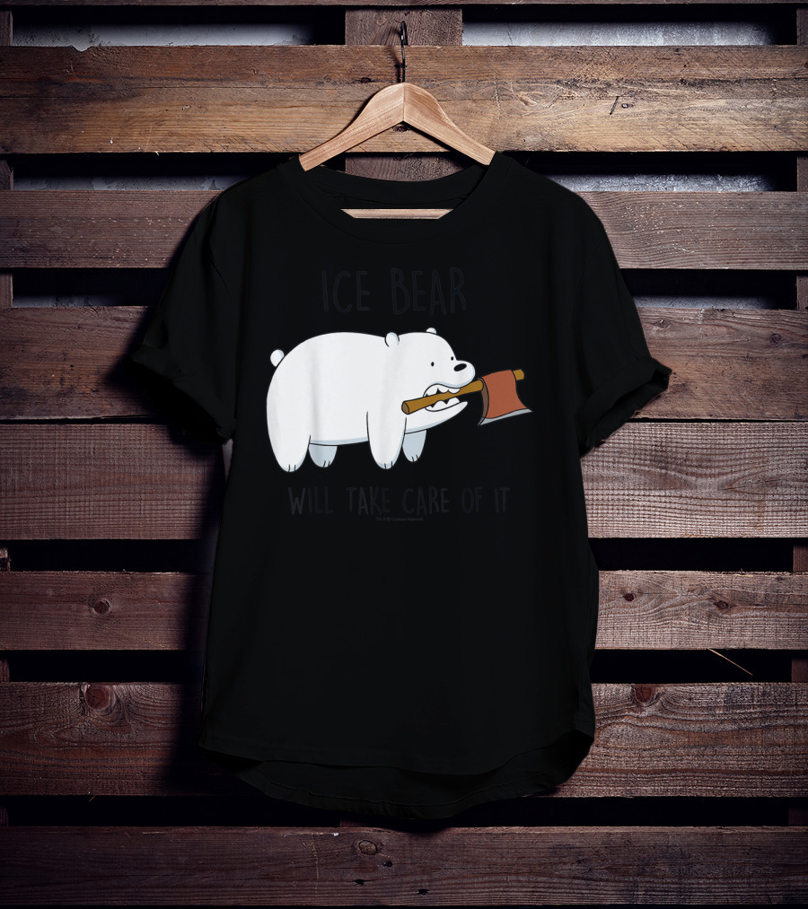 CN We Bare Bears Ice Bear Will Take Care Of It Cartoon Network T-Shirt