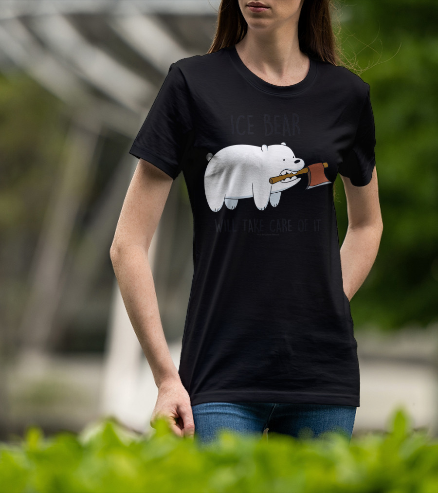CN We Bare Bears Ice Bear Will Take Care Of It Cartoon Network T-Shirt