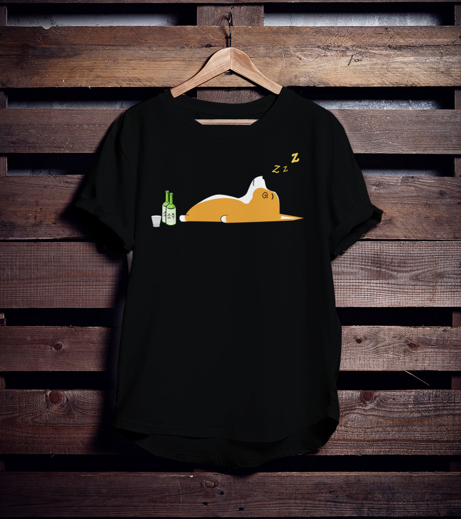 Corgi Nightlife Soju Snooze ZZZ T-Shirt