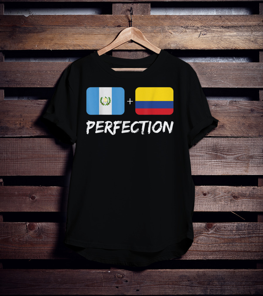 Guatemalan Flag Plus Colombian Flag Equals Perfection T-Shirt