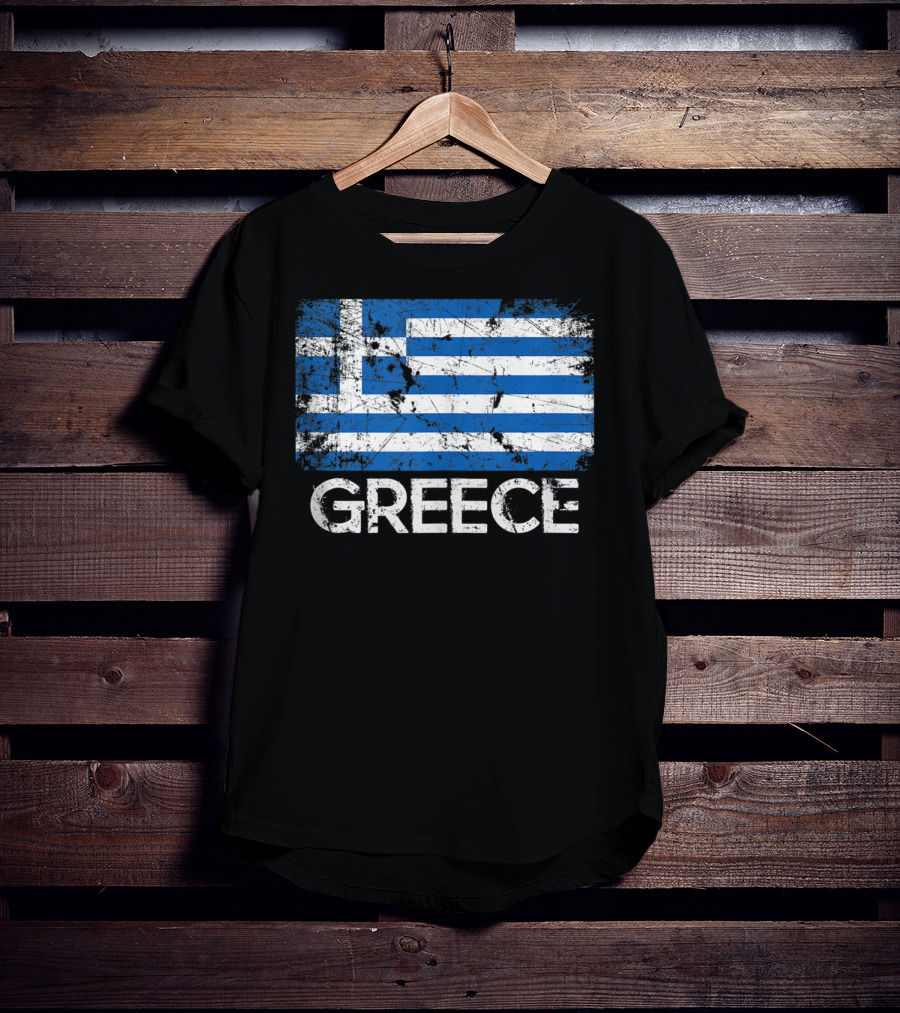 Greece Vintage Flag Greek Design Made In Greece T-Shirt