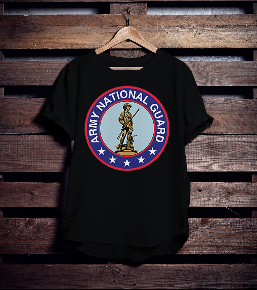 Army National Guard Veteran Morale Emblem T-Shirt