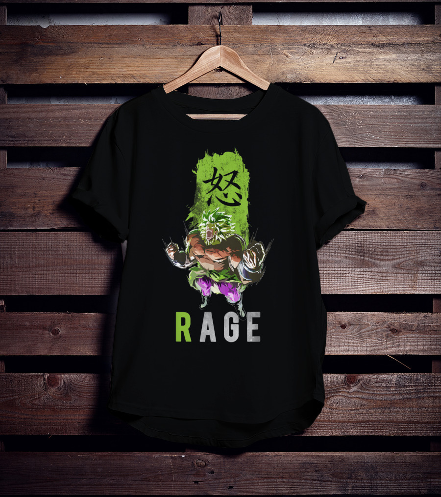 Broly The Legendary Fighter Rage Anger Power Burst T-Shirt