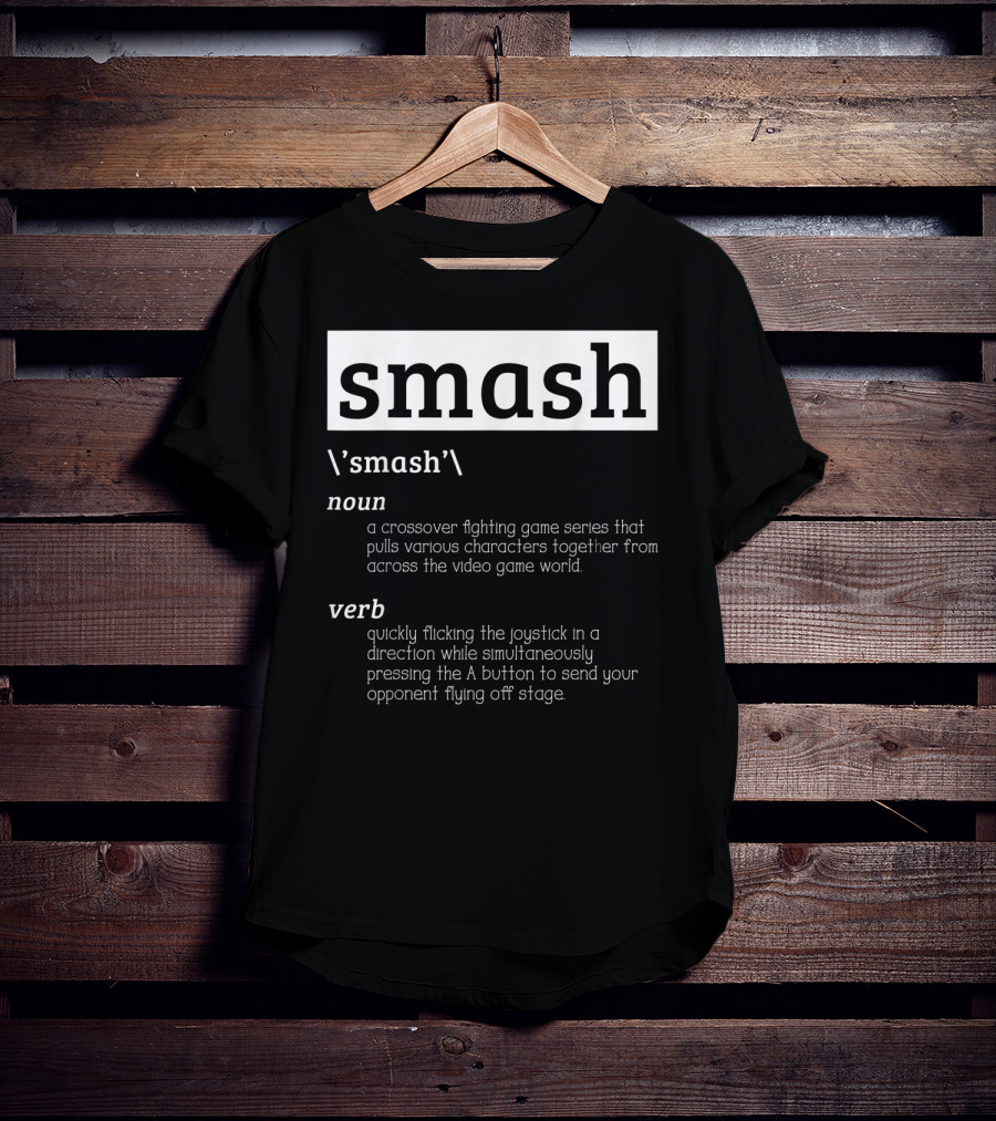 Smash Definition Crossover Fighting Game Series Video Game World T-Shirt