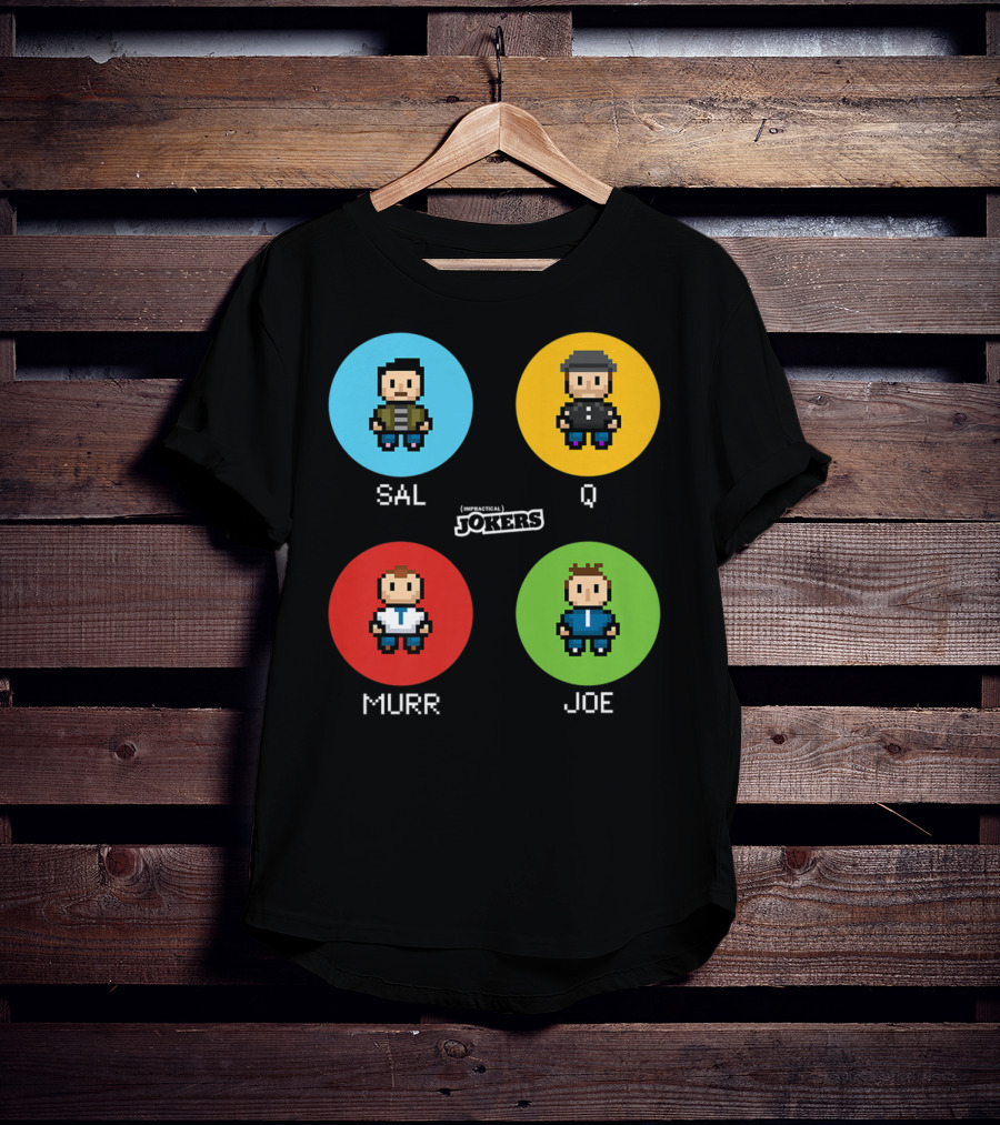 Sal Q Murr Joe Impractical Jokers Pixel T-Shirt