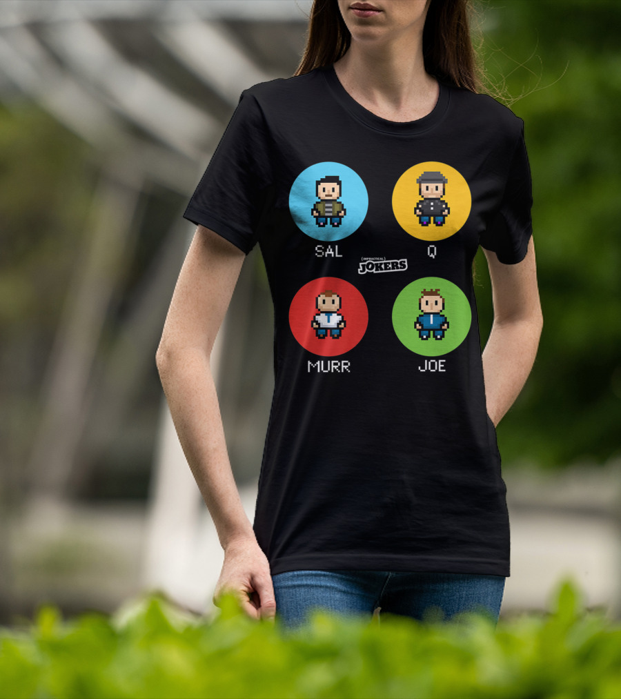 Sal Q Murr Joe Impractical Jokers Pixel T-Shirt