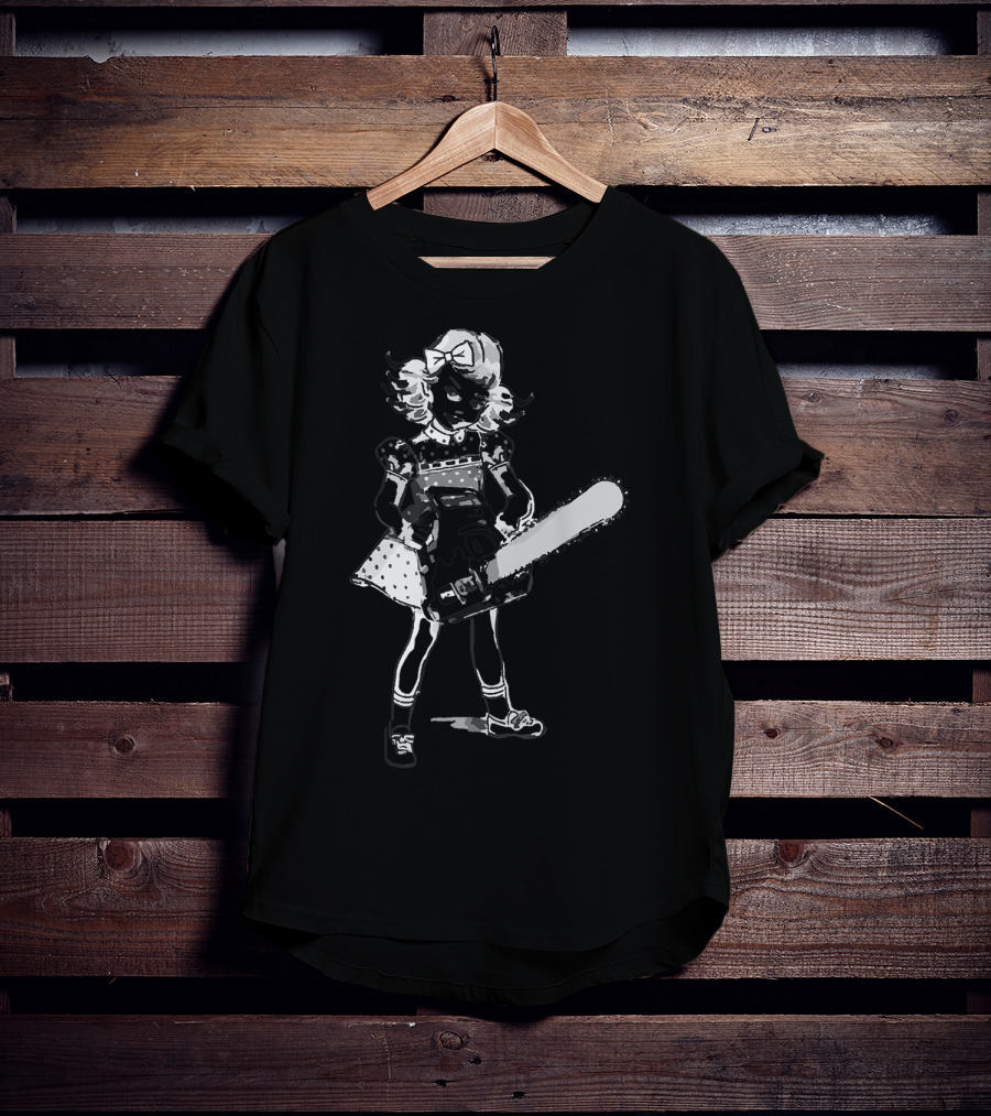 Chainsaw Girl Punk Goth Horror Aesthetic T-Shirt