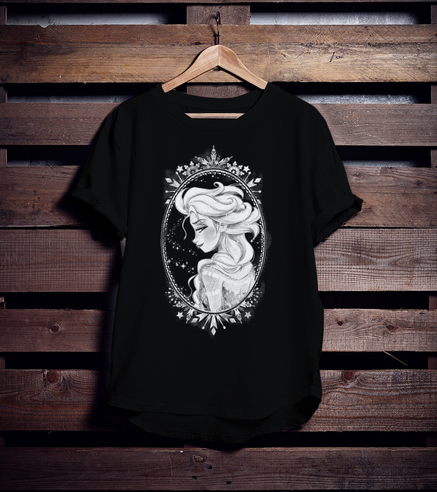 Frozen Elsa Sketch Snowflakes Disney T-Shirt