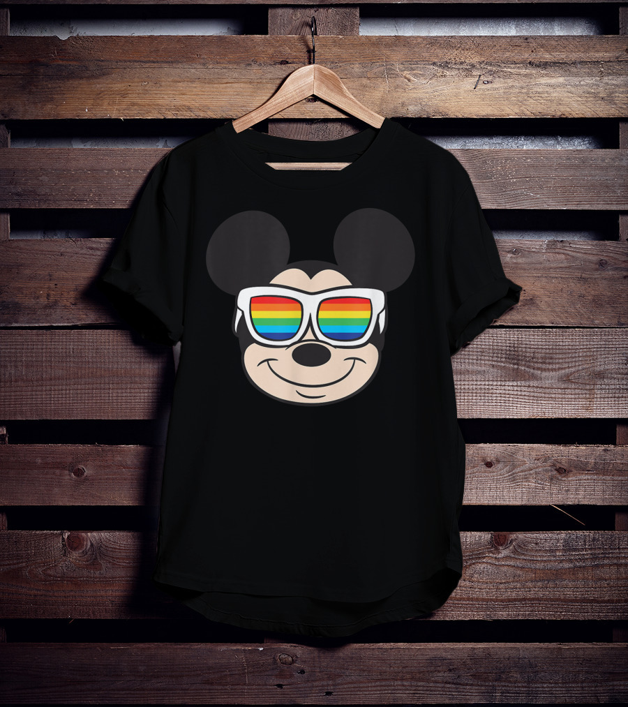 Mickey Mouse Rainbow Sunglasses Disney T-Shirt