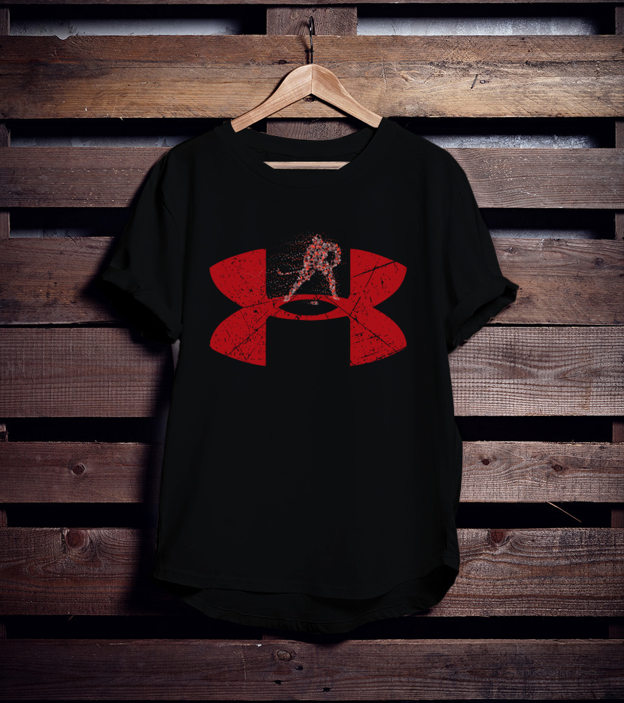 Under Armour Hockey Logo Player Silhouette T-Shirt