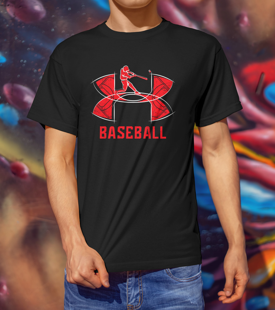 Under Armour Baseball Red Batter T-Shirt