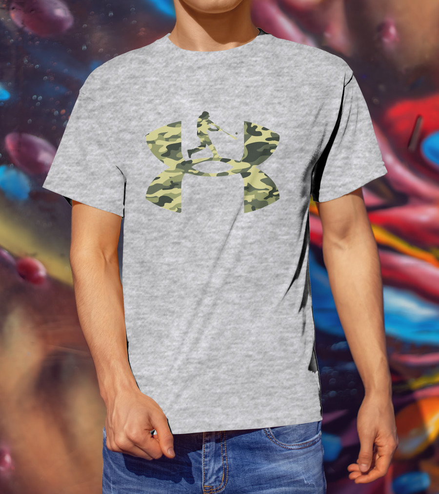 Under Armour Camo Baseball T-Shirt
