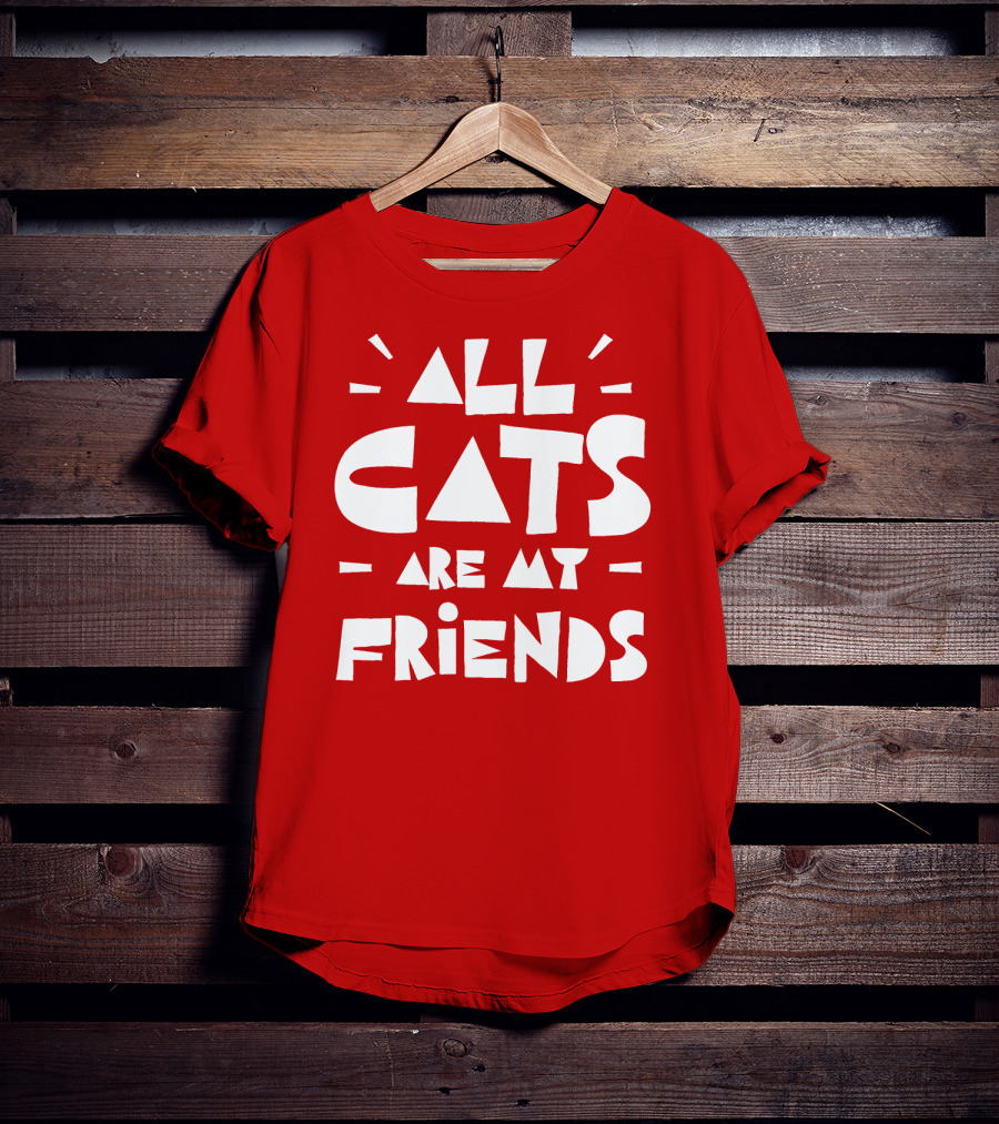 All Cats Are My Friends Cat Lover T-Shirt