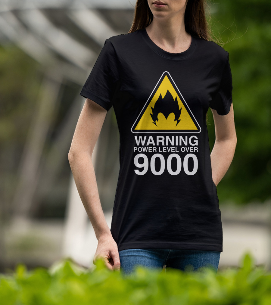 WARNING POWER LEVEL OVER 9000 T-Shirt