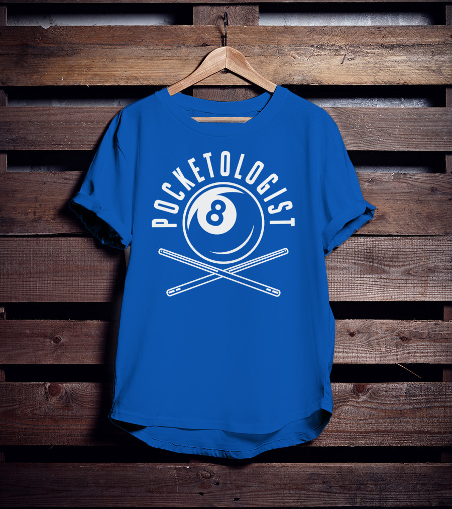 Pocketologist Billiards 8 Ball Cue T-Shirt