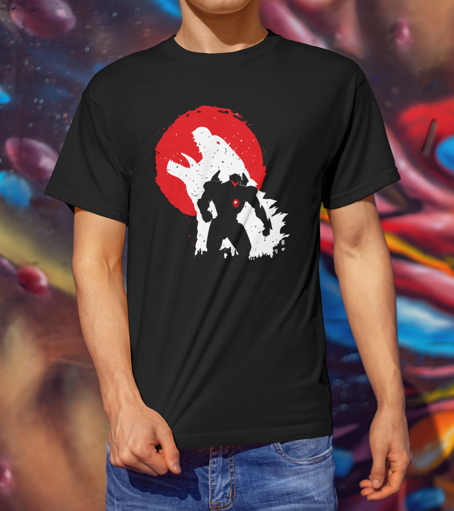 Pacific Rim Mech Vs. Kaiju Battle Scene T-Shirt