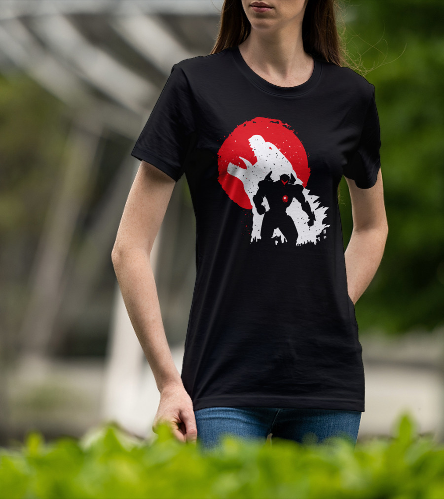 Pacific Rim Mech Vs. Kaiju Battle Scene T-Shirt