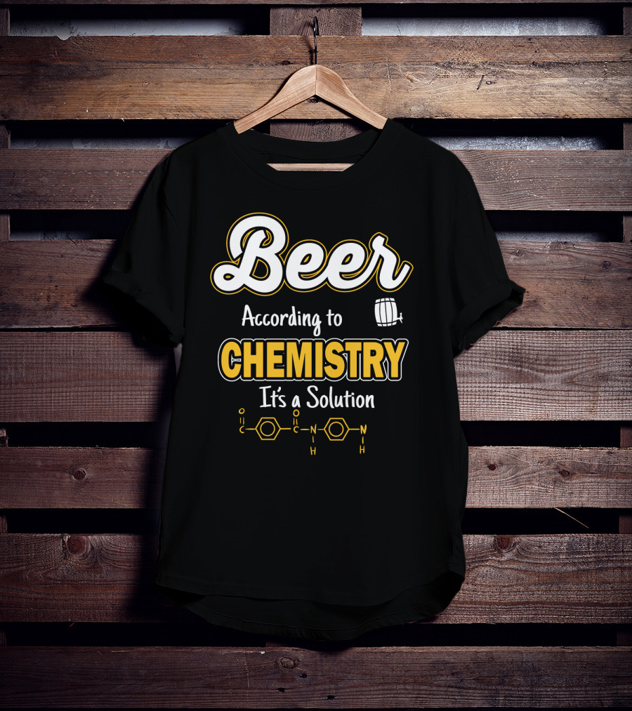Beer Chemistry Solution With Molecular Structure T-Shirt