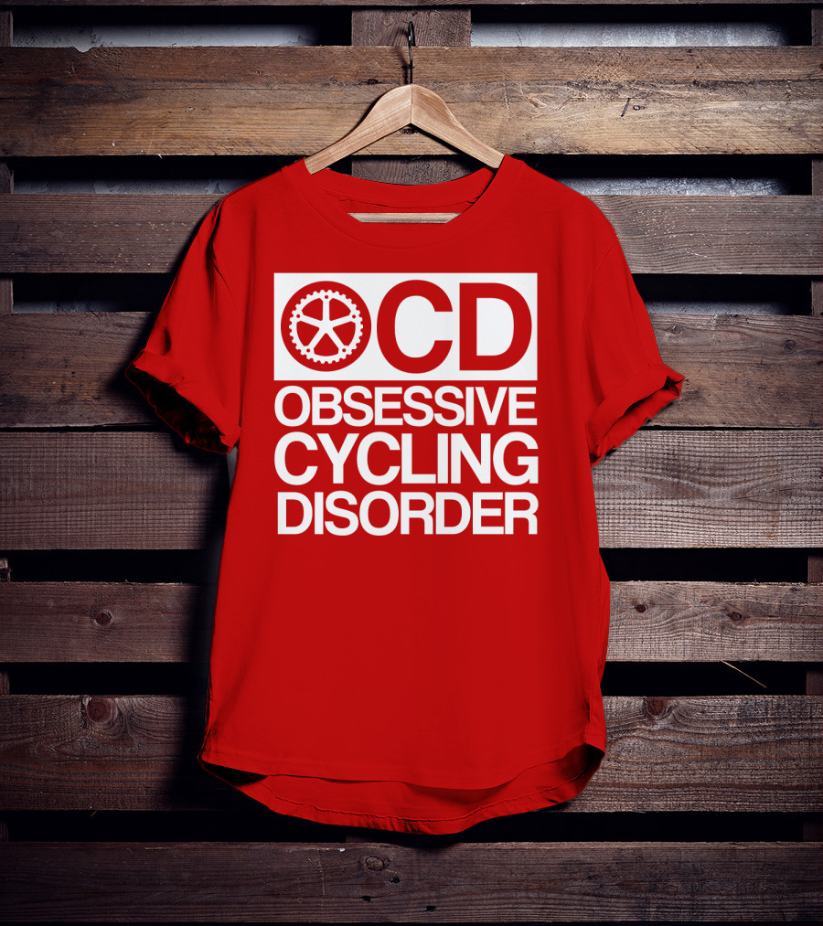 OCD Obsessive Cycling Disorder Gearwheel T-Shirt