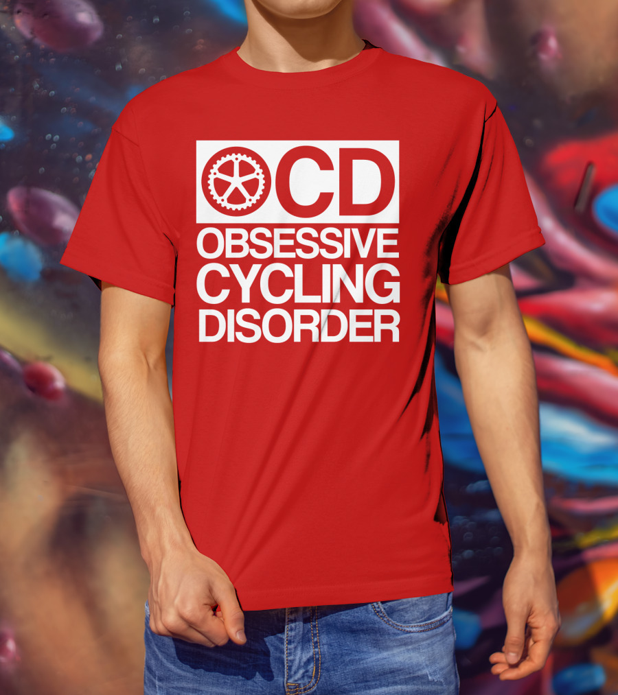OCD Obsessive Cycling Disorder Gearwheel T-Shirt