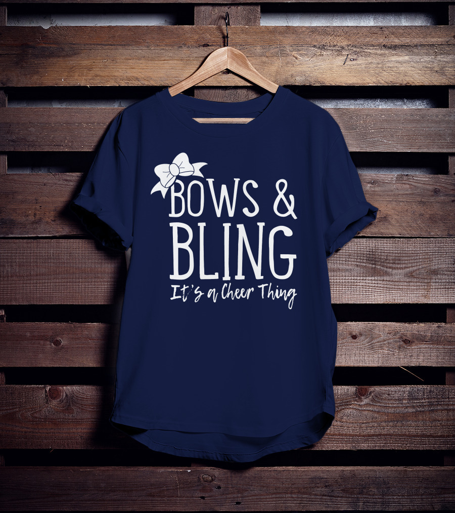 Bows And Bling It's A Cheer Thing Enthusiasts Unite T-Shirt