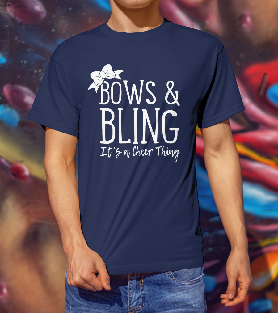 Bows And Bling It's A Cheer Thing Enthusiasts Unite T-Shirt