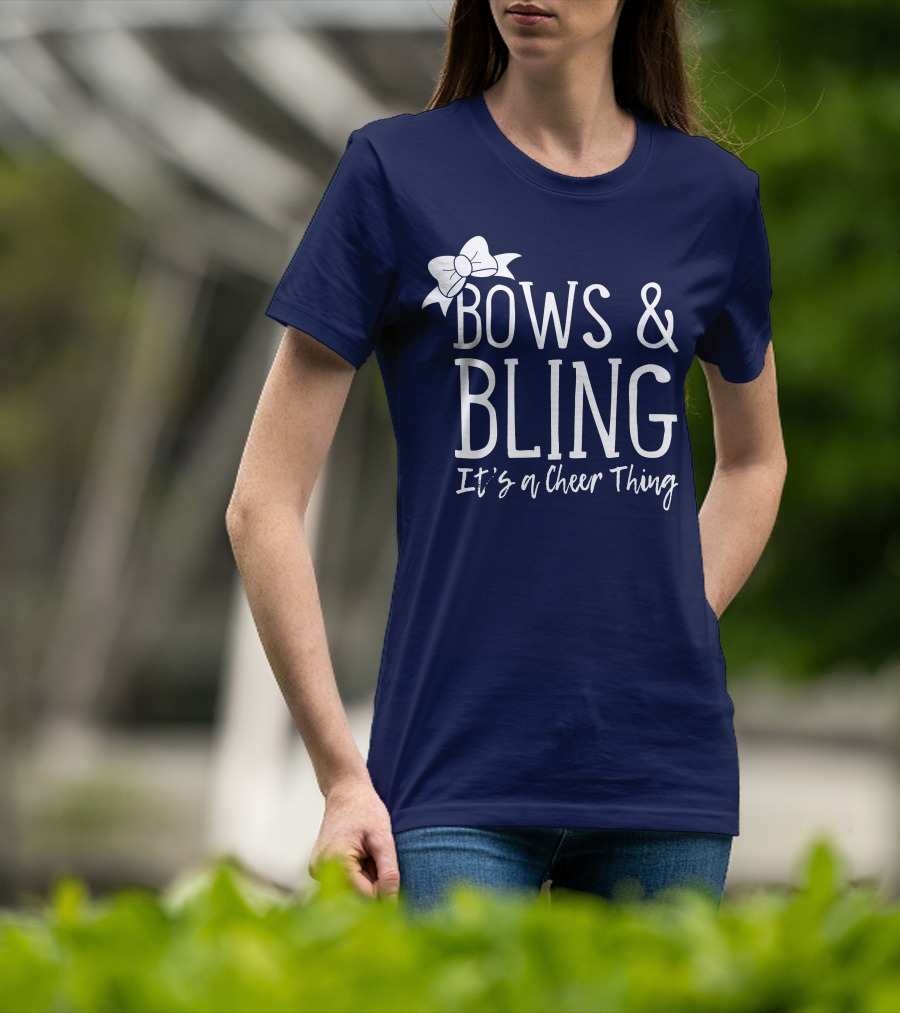 Bows And Bling It's A Cheer Thing Enthusiasts Unite T-Shirt