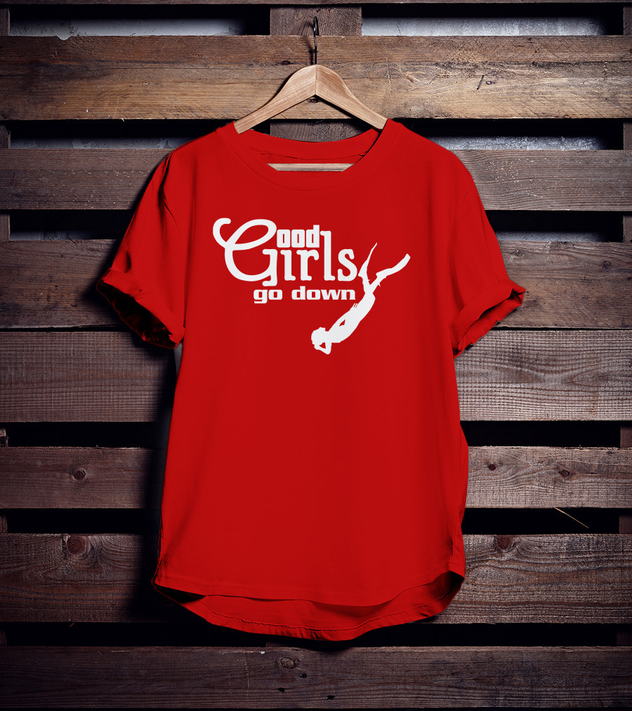 Good Girls Go Down Diving T-Shirt