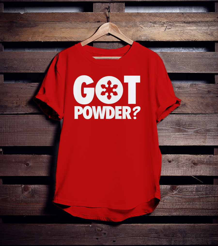 Got Powder Snowflake Skiing Enthusiast T-Shirt