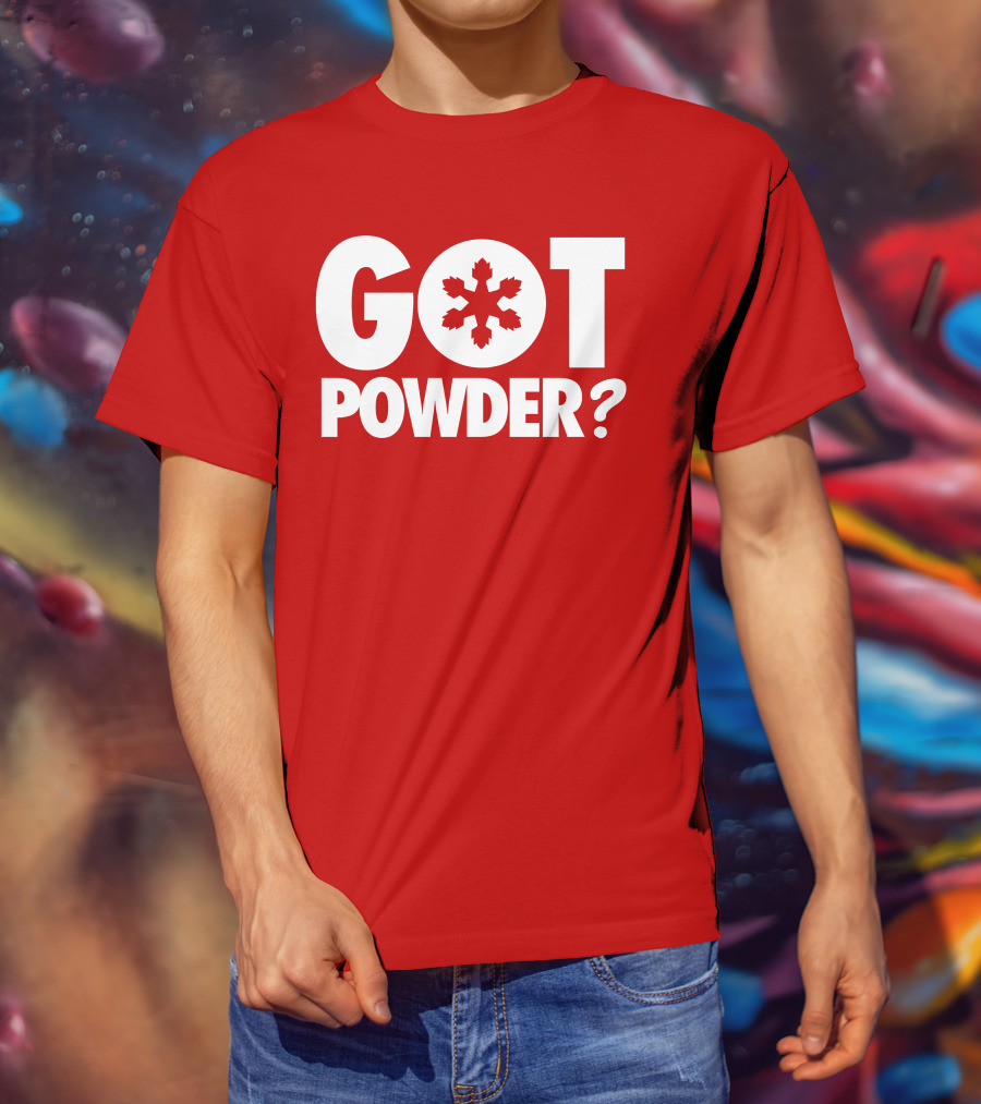 Got Powder Snowflake Skiing Enthusiast T-Shirt