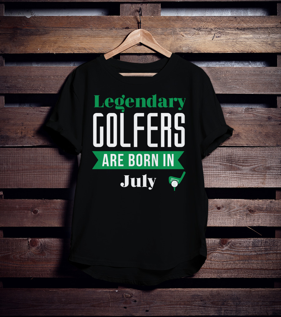 Legendary Golfers Born In July With Golf Club And Ball T-Shirt