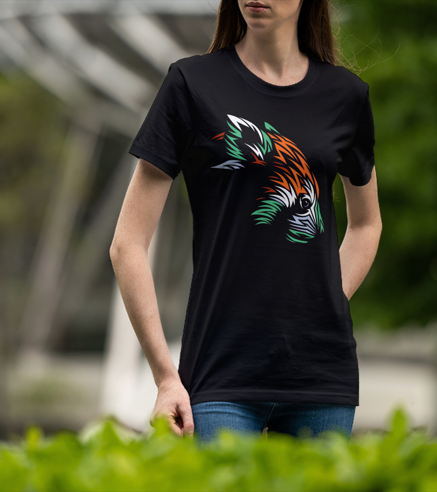 Tribal Red Panda Abstract Head T-Shirt
