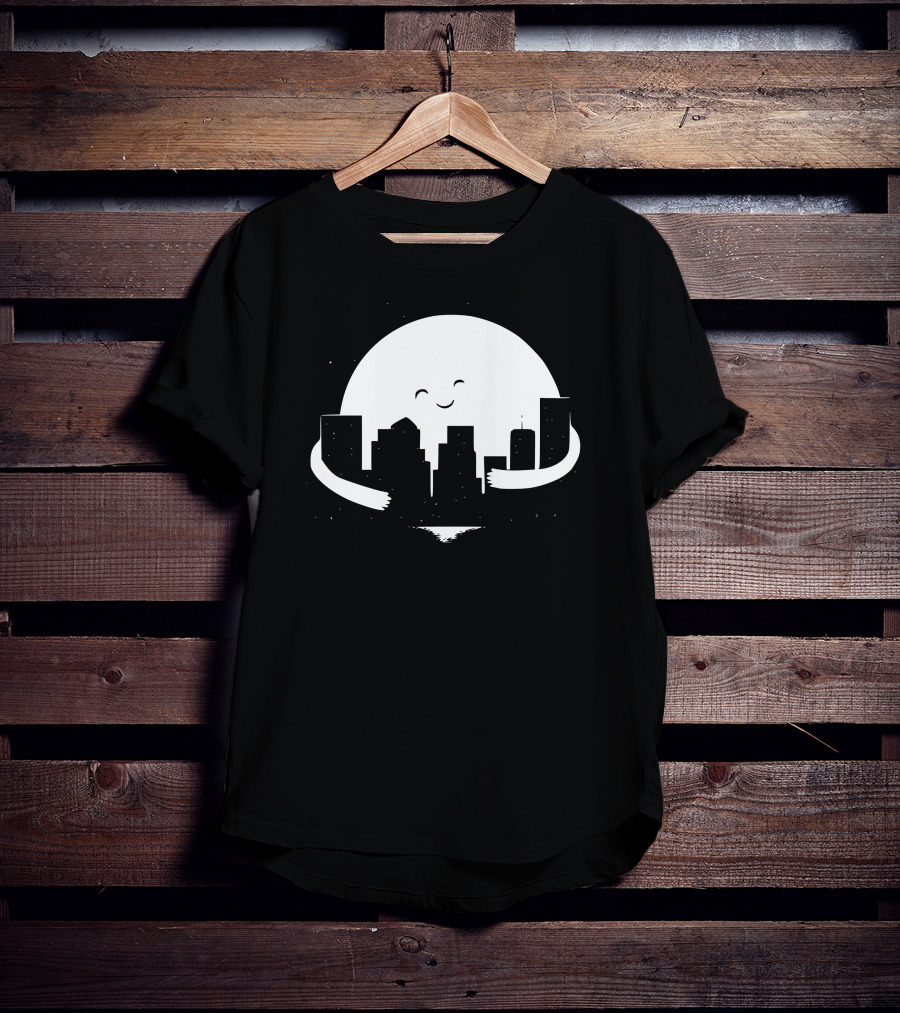 Moon Hug City Embrace T-Shirt