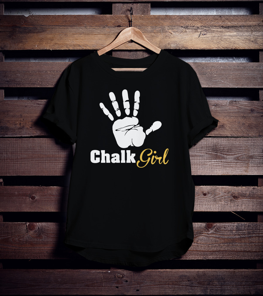 Chalk Handprint Climbing Chalk Girl T-Shirt