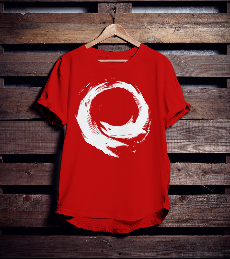 SharX Zen Enso Circle Brushstroke T-Shirt