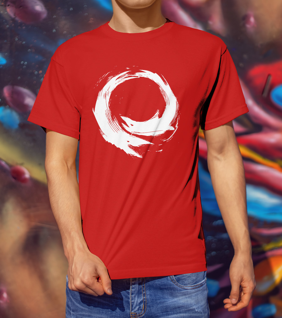 SharX Zen Enso Circle Brushstroke T-Shirt
