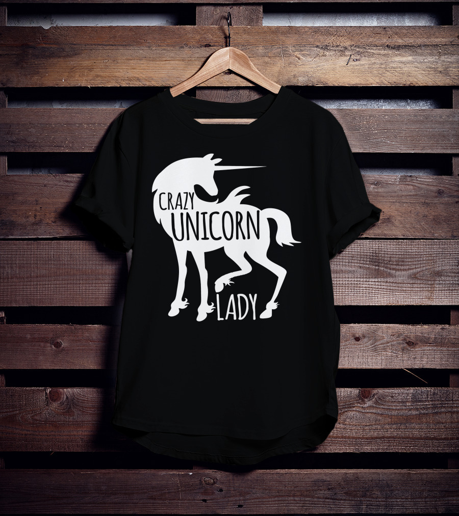 CRAZY UNICORN LADY T-Shirt