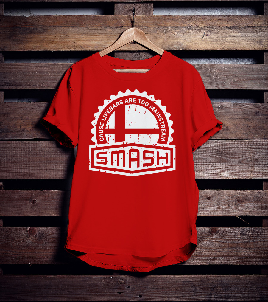 CREST SERIES Smash Cause Lifebars Are Too Mainstream T-Shirt