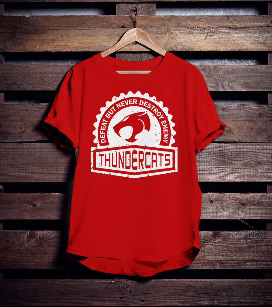 Thundercats Defeat But Never Destroy Enemy Crest Series T-Shirt