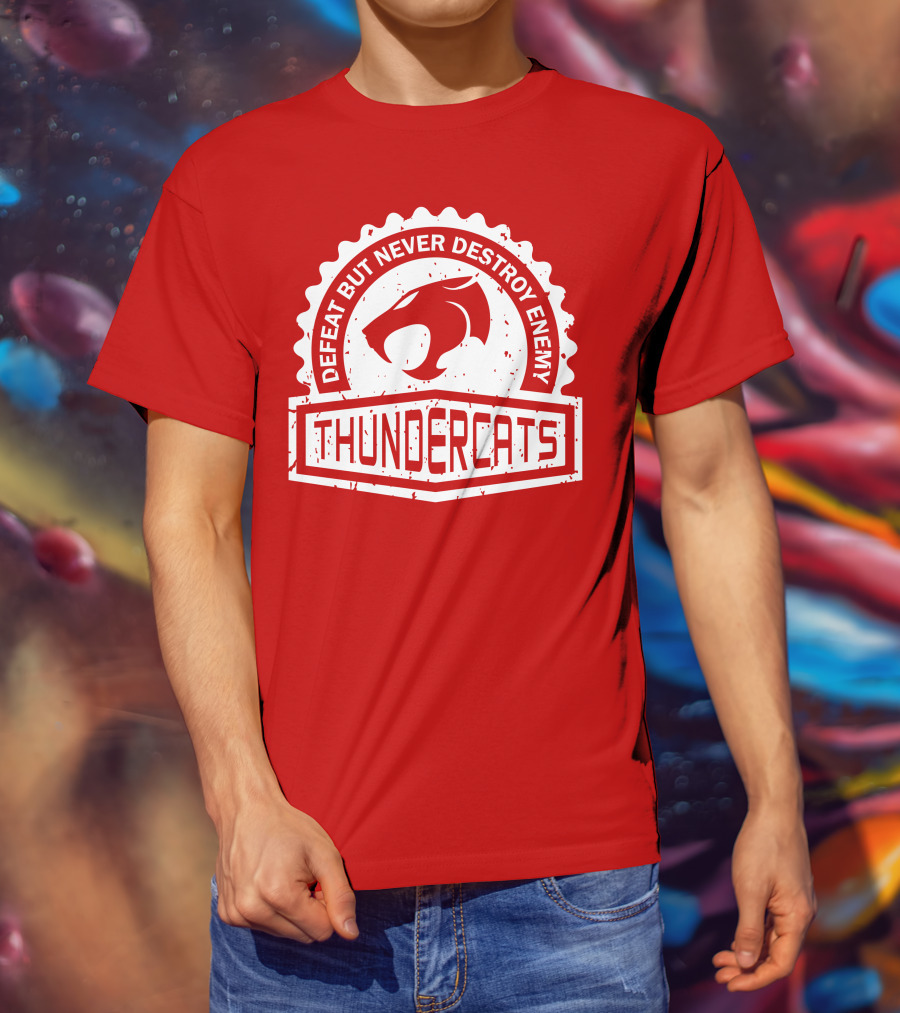 Thundercats Defeat But Never Destroy Enemy Crest Series T-Shirt