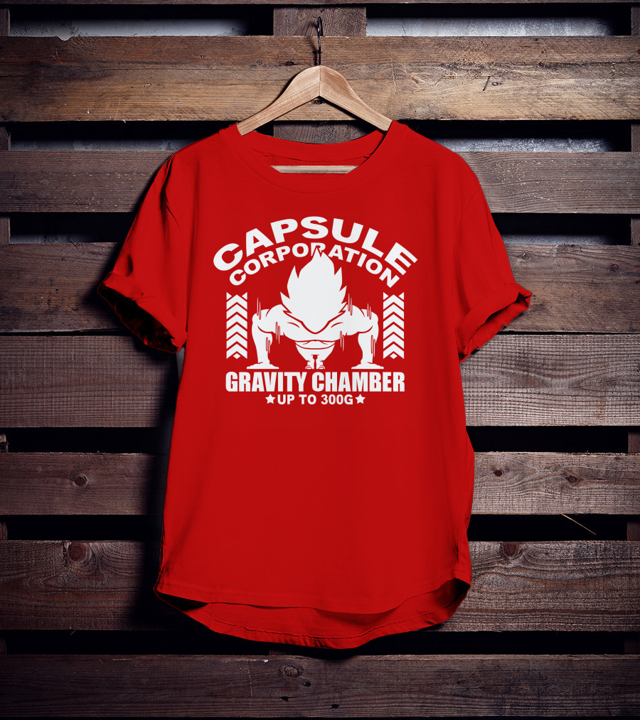 Capsule Corporation Gravity Chamber Up To 300G T-Shirt