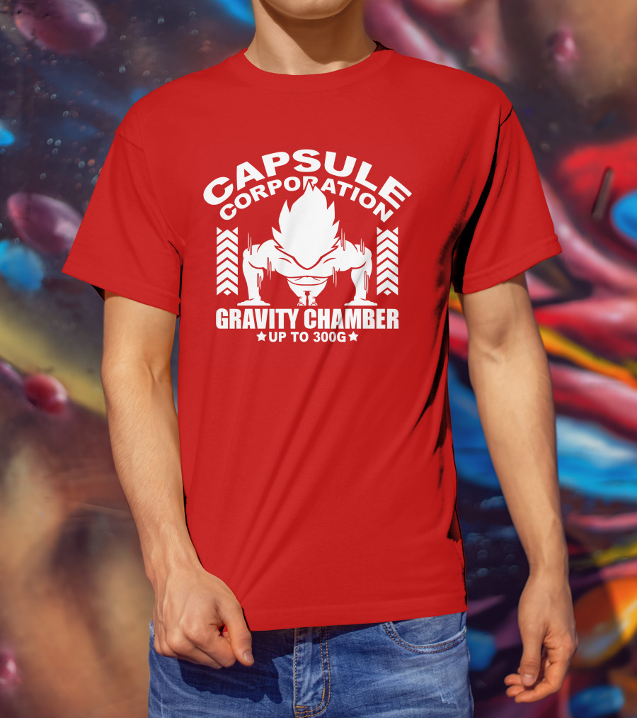 Capsule Corporation Gravity Chamber Up To 300G T-Shirt